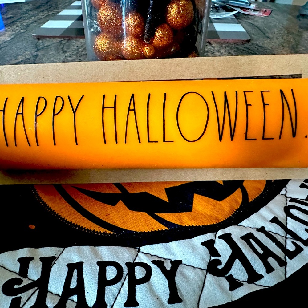 Rae a Dunn “Happy Halloween Rolling Pin” NWT